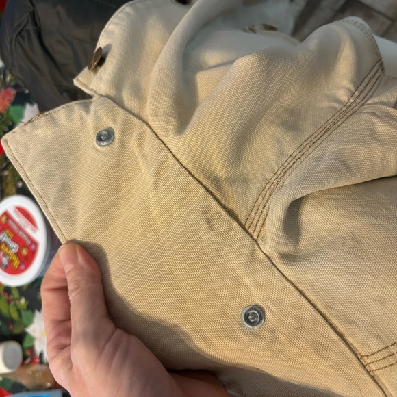 Vintage Carhartt Barn Chore wool Blanket Lined Jacket vtg wear worn men’s large - Picture 10 of 12